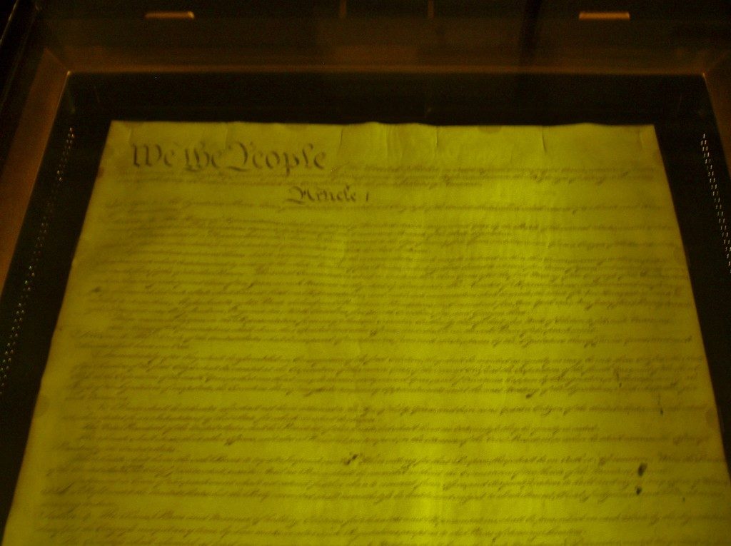 La prima, originale Costituzione degli Stati Uniti d'America