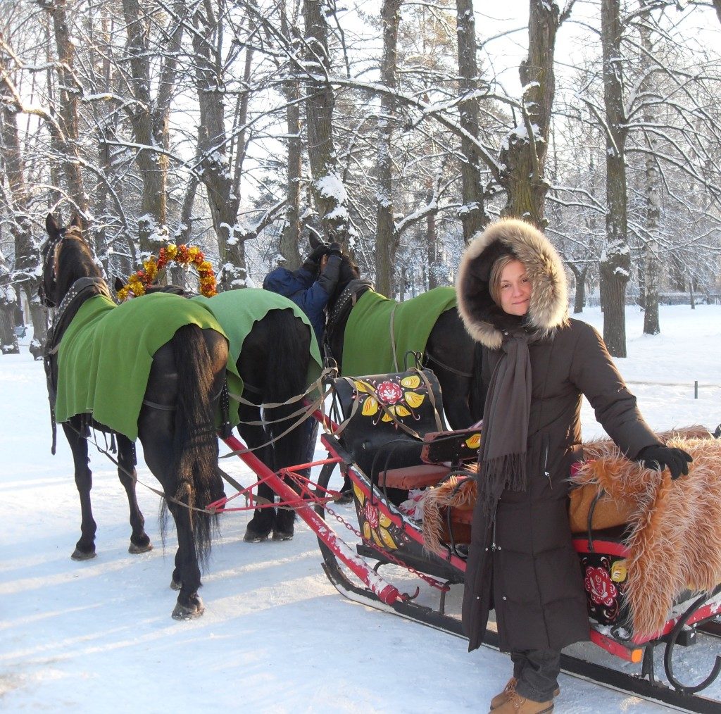 In slitta sulla neve... come nella migliore tradizione russa!!!