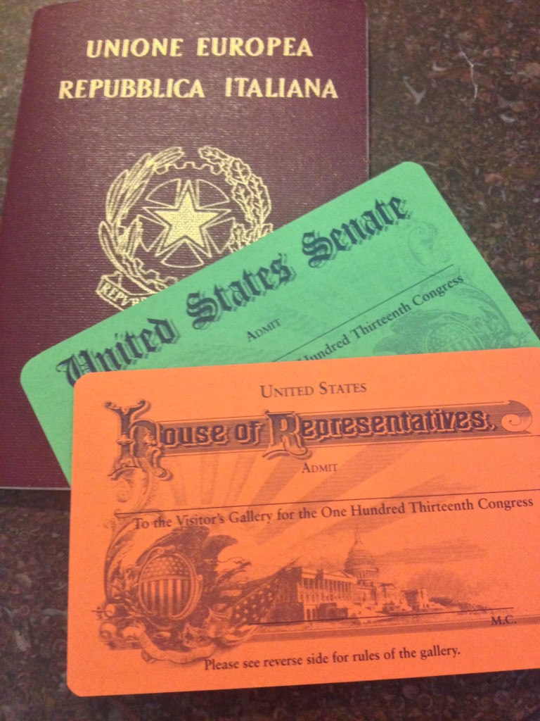 US. Capitol... i miei Pass per il Senato e la Camera dei Rappresentanti!!