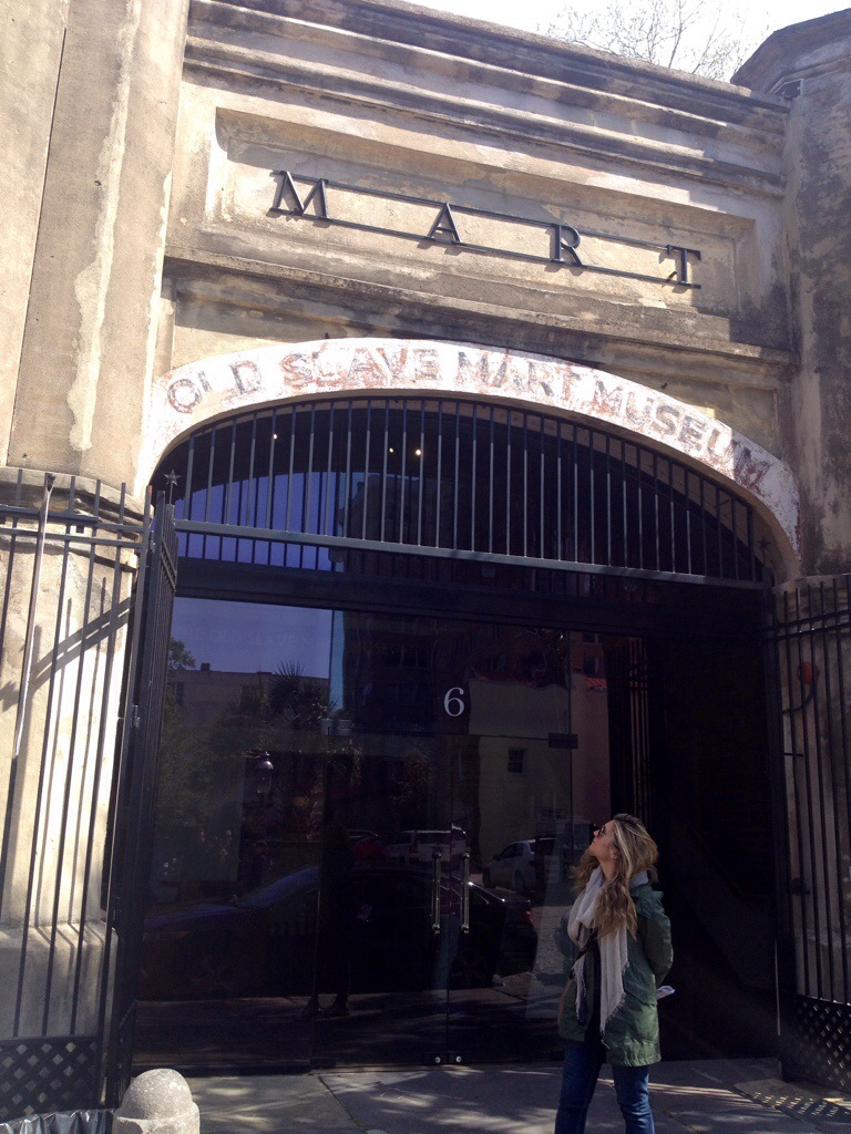 L'ingresso dell'Old Slave Mart Museum