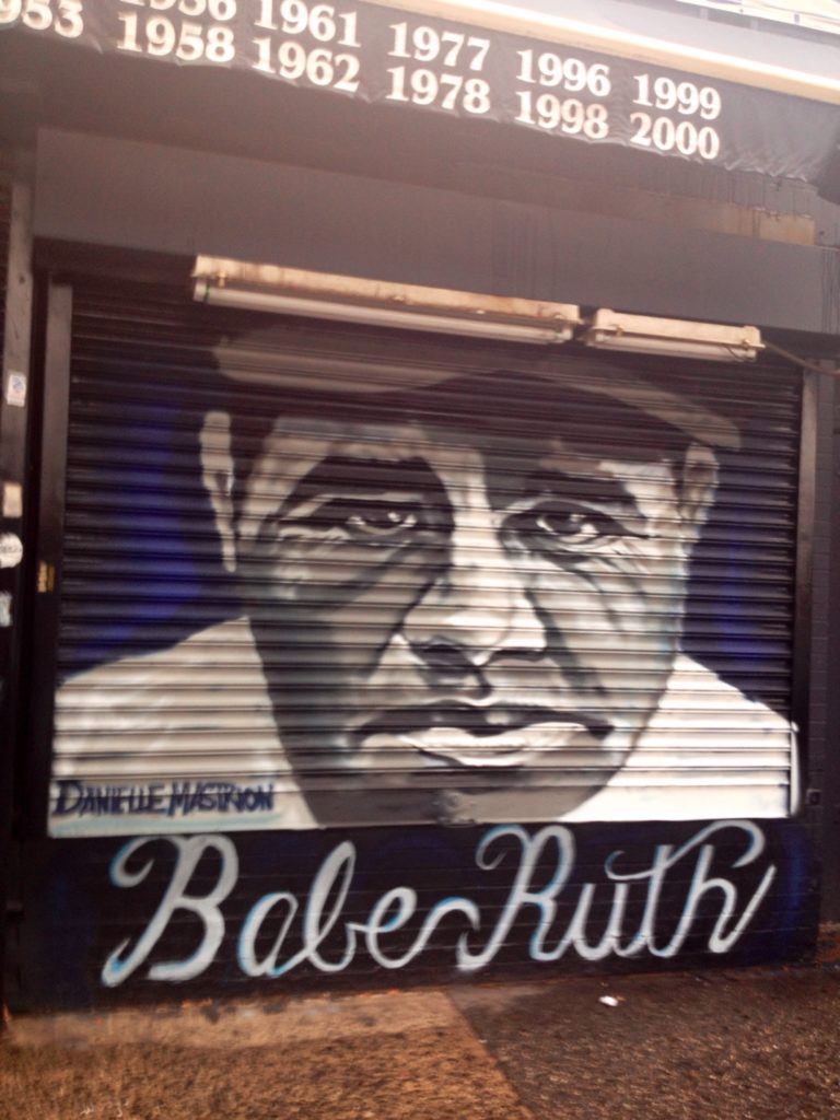 Bronx, street art. Il mitico Babe Ruth