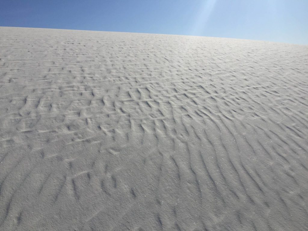 White Sands, riflessi sulla sabbia