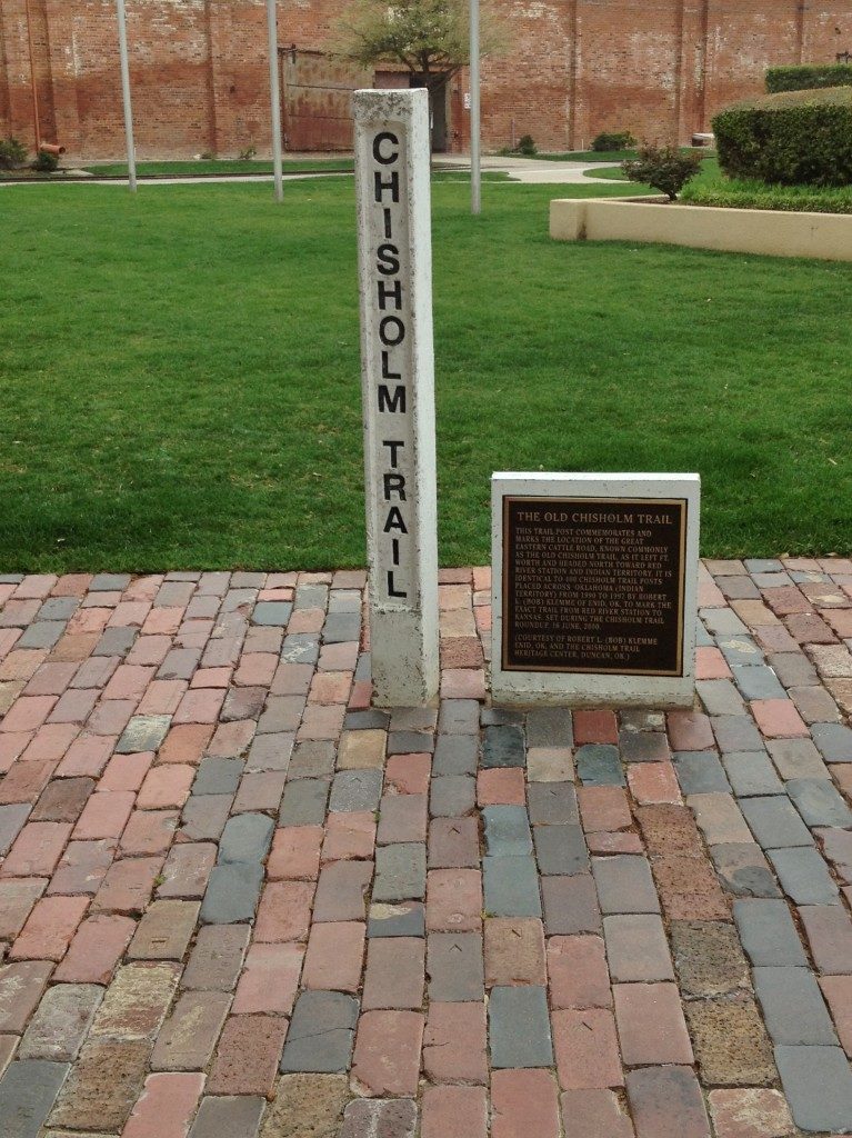 A original piece of Chisholm Trail