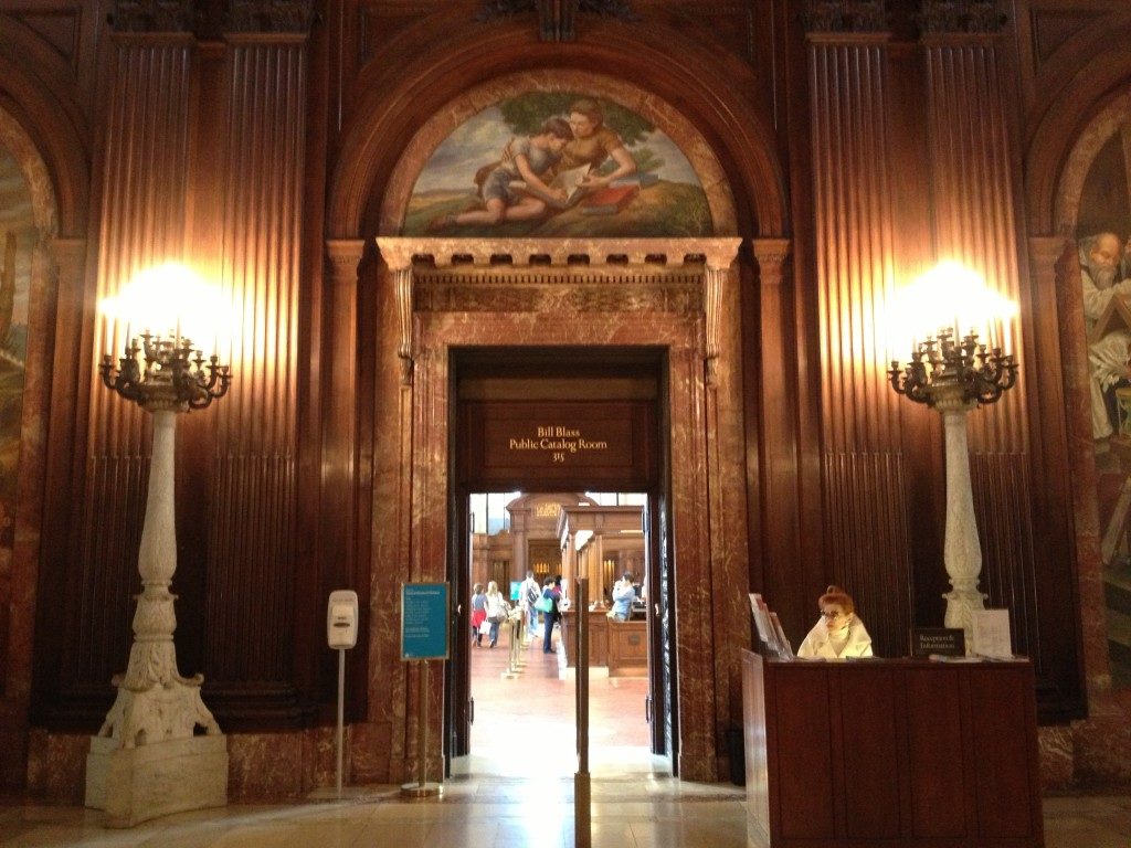 Nel primo piano della New York Public Library...