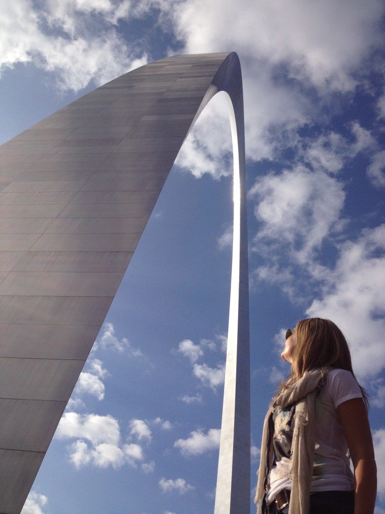 Sotto il Gateway arch, che spettacolo...