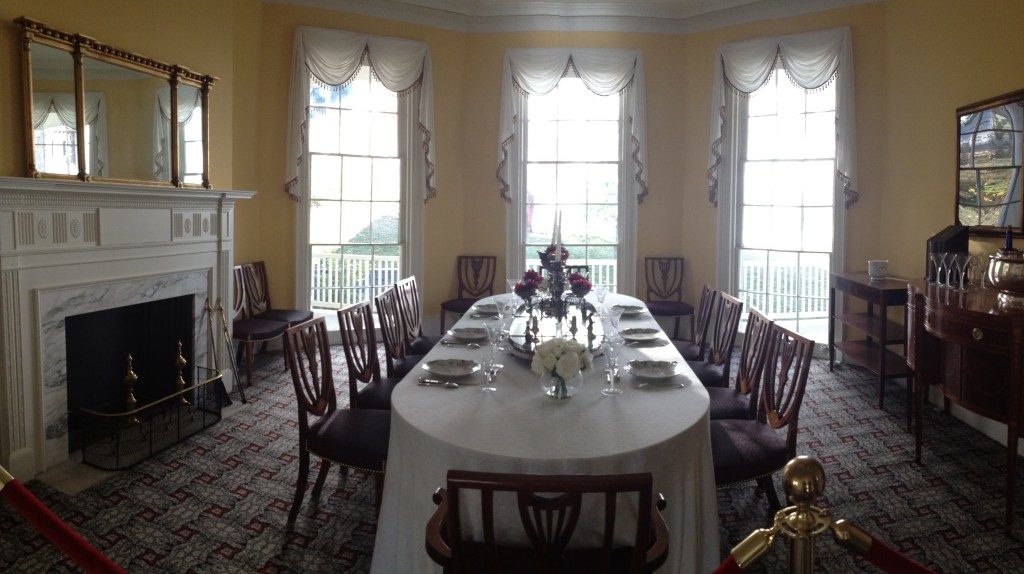 Hamilton Grange, la sala da pranzo