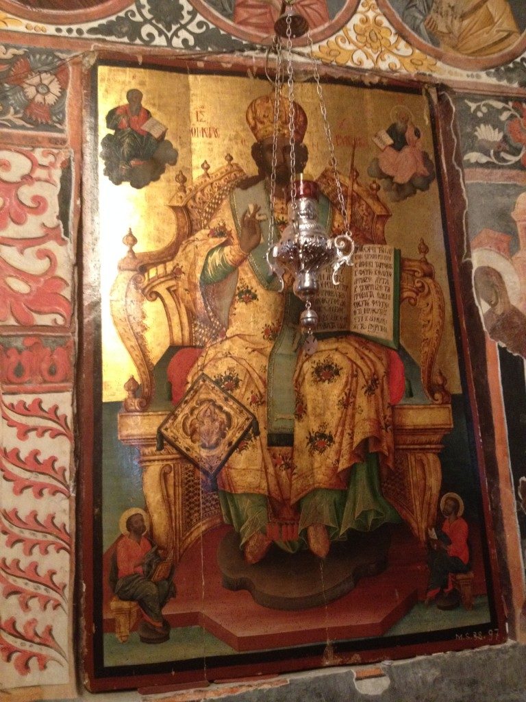 Icone ortodosse all'interno del Monastero