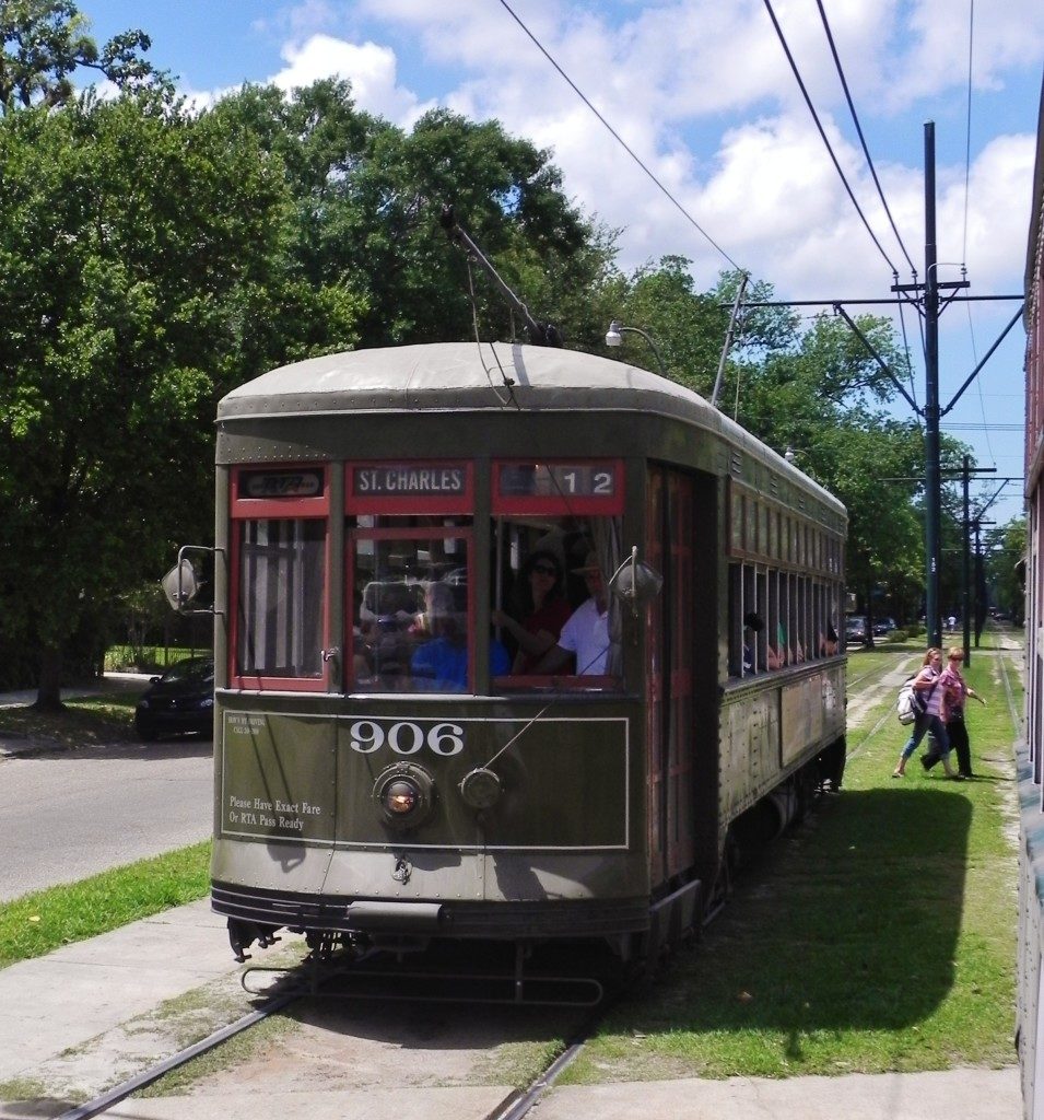 the old St. Charles Streetcar