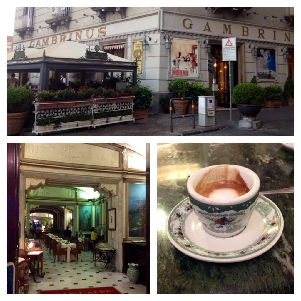 Il caffe' al Gambrinus, una tradizione tutta napoletana!!