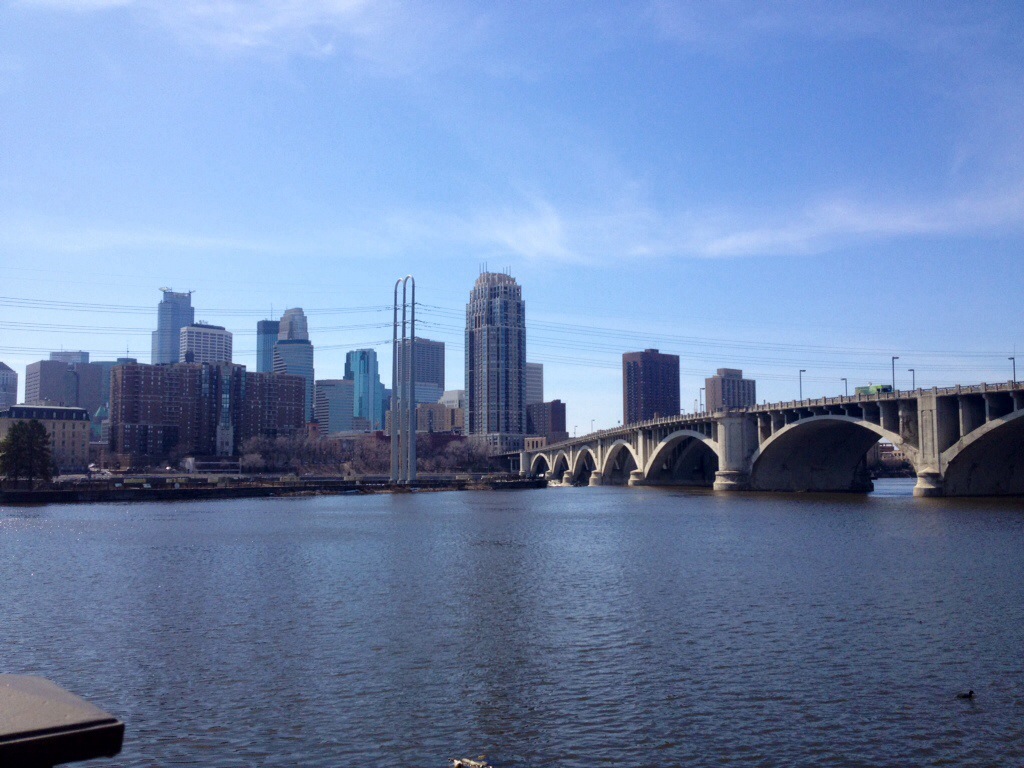 Minneapolis vista dal Mississippi...