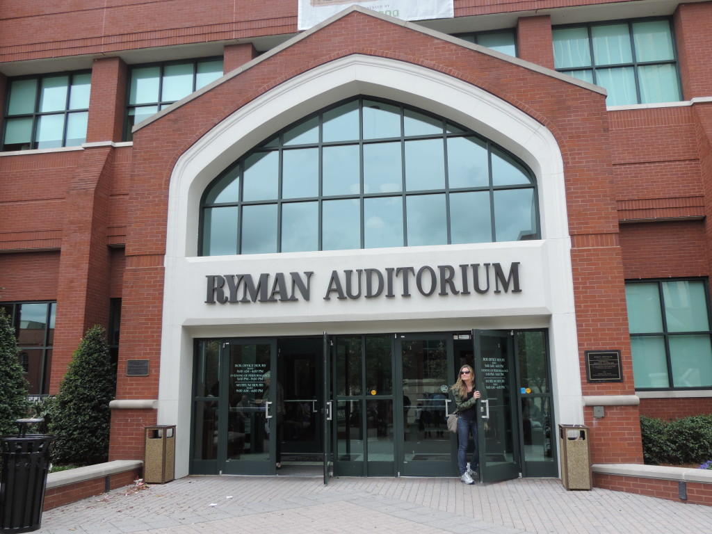 L'ingresso del Ryman Auditorium...