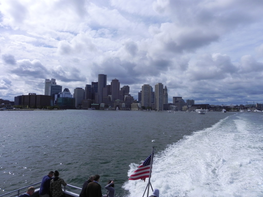 Boston seen from the Massachussetts Bay