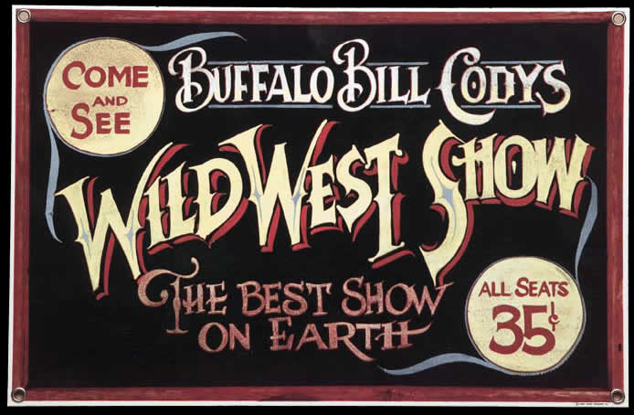 Storie e leggende napoletane: Buffalo Bill a Napoli, locandina del Wild West Show
