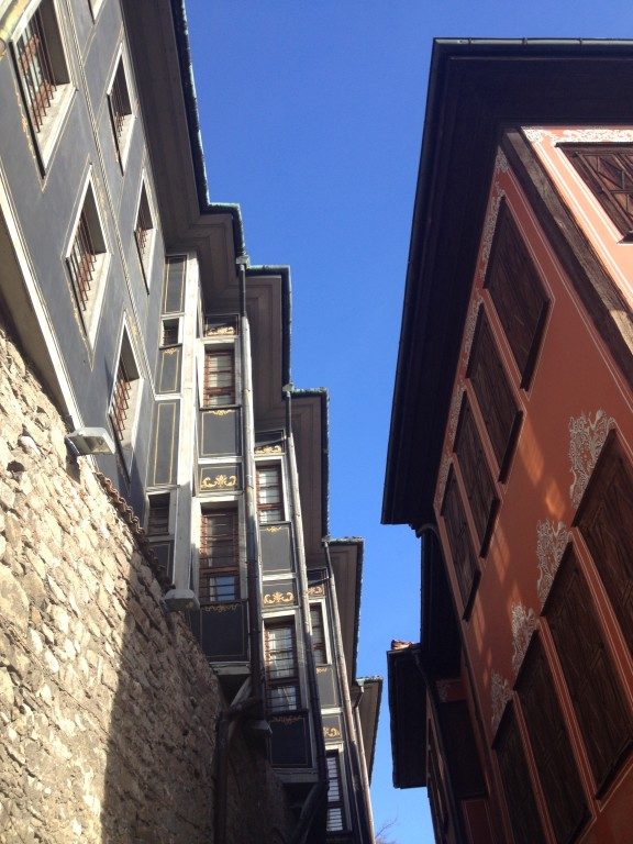 Plovdiv, symmetrical houses