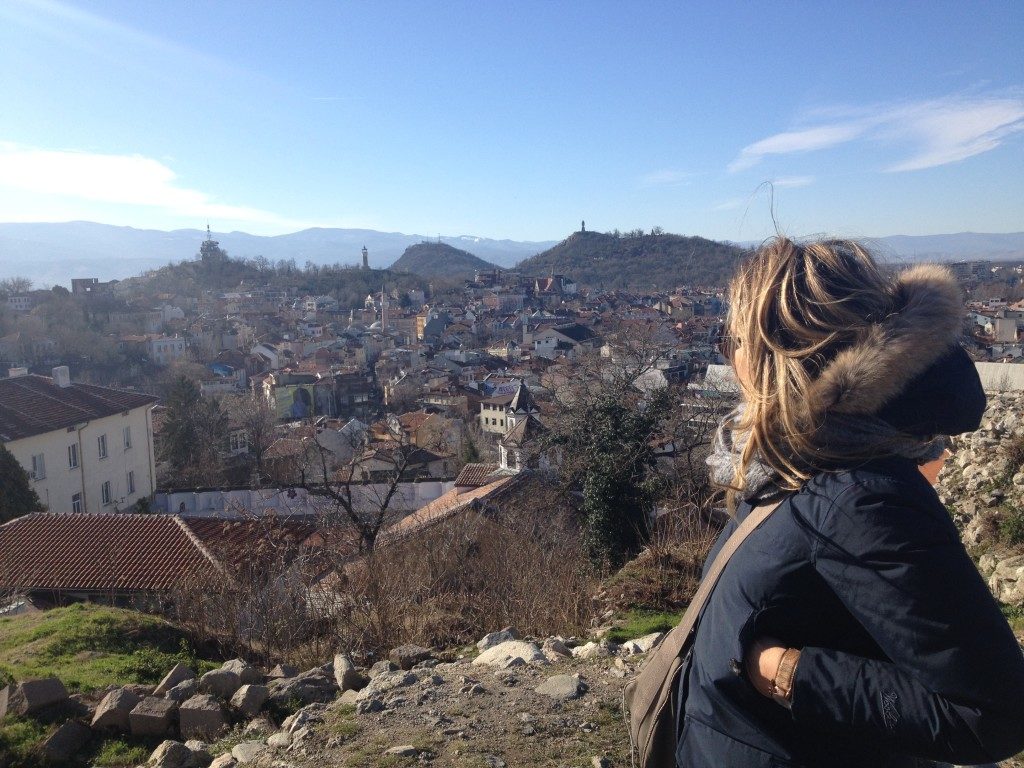 Plovdiv, view from the hill of Nebet Tepe