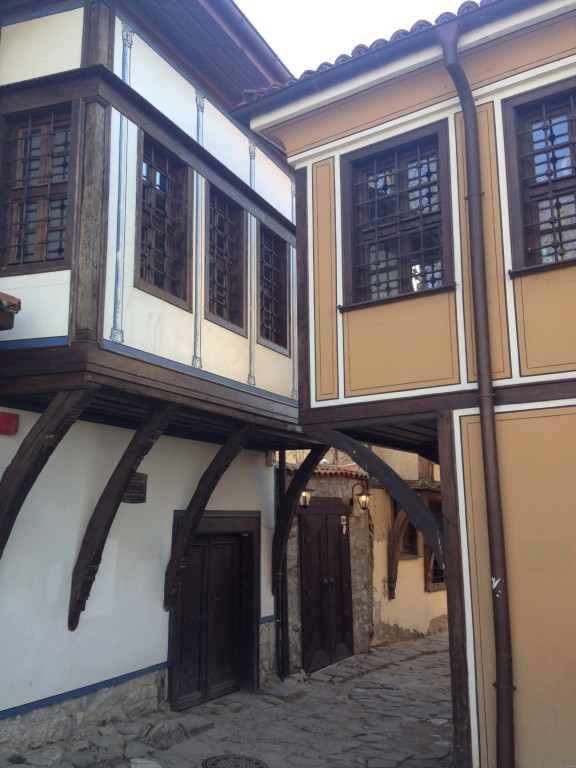 Plovdiv, case simmetriche nella città vecchia