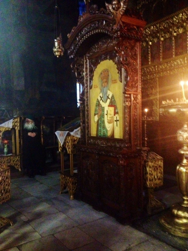 Inside the Church of Sveta Bogoridtsa