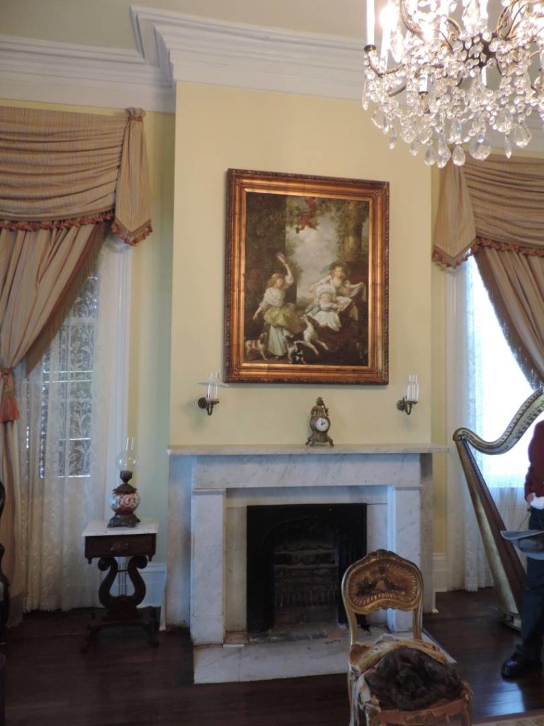 Nottoway plantation, one of the sitting rooms on the second floor