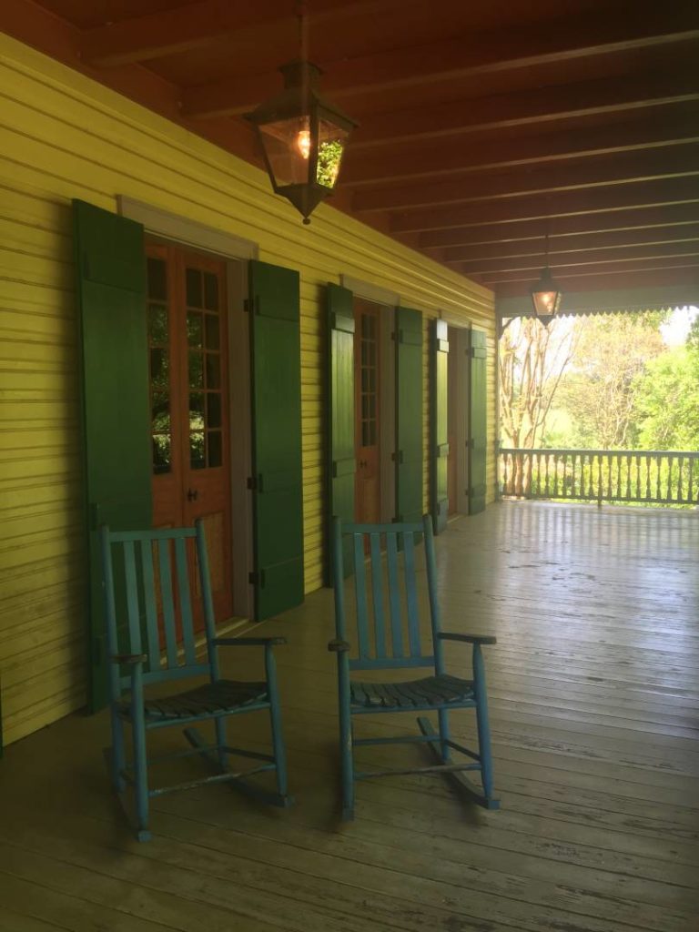 Laura Plantation, details of the wood veranda