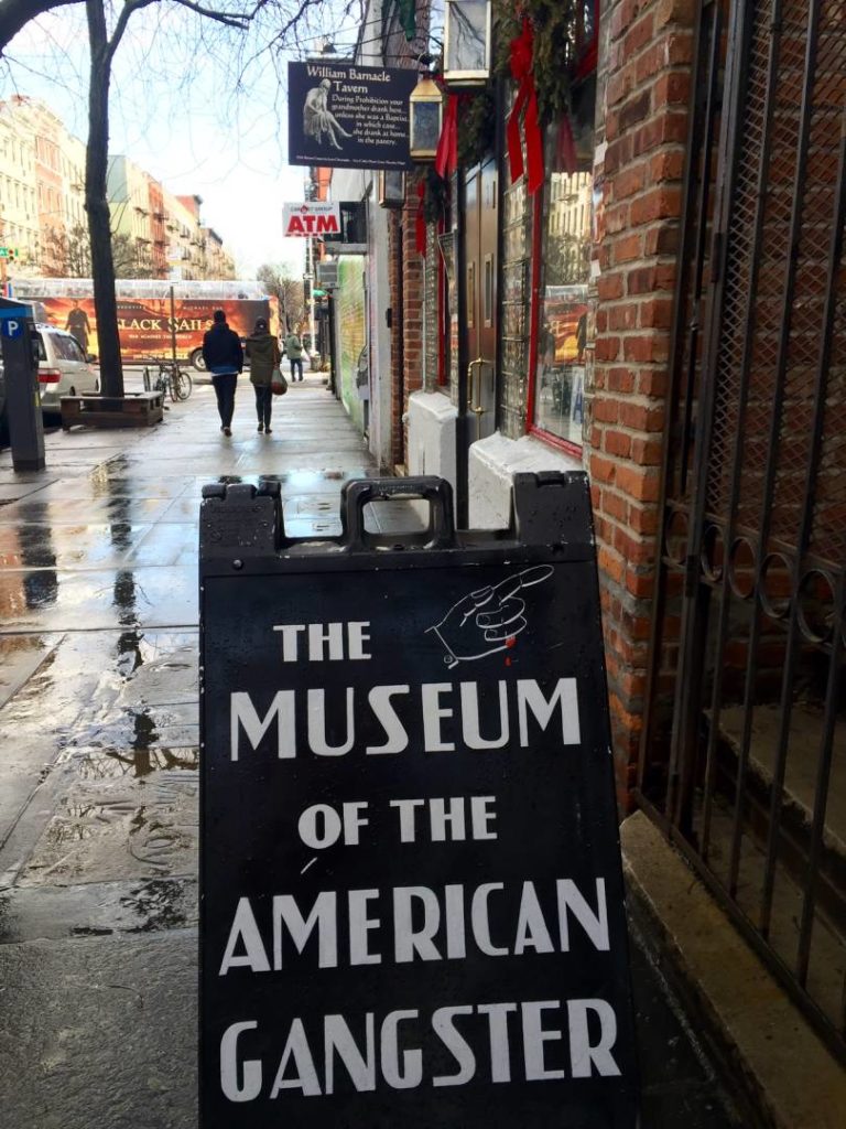 The Museum of the American gangster, the entrance