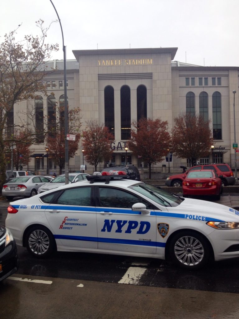 Security and controls near the Yankee Stadium