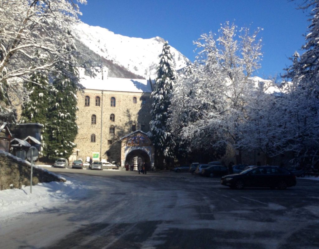 L'arrivo al Monastero di Rila