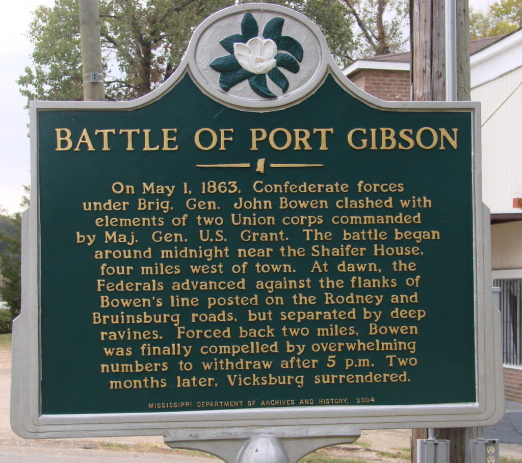 Itineraries in Mississippi, Port Gibson