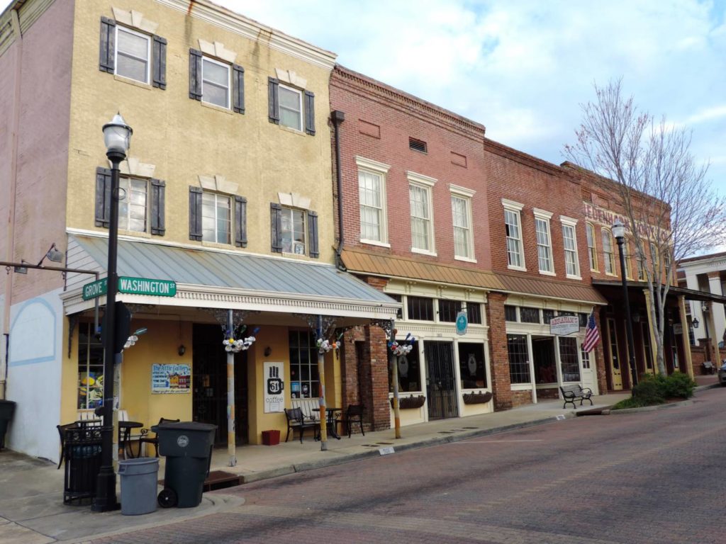 Itineraries in Mississippi: the old downtown of Vicksburg