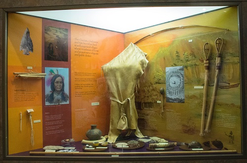 Finds of the Natives Indians in the Visitor Center of the Natchez Trace Parkway