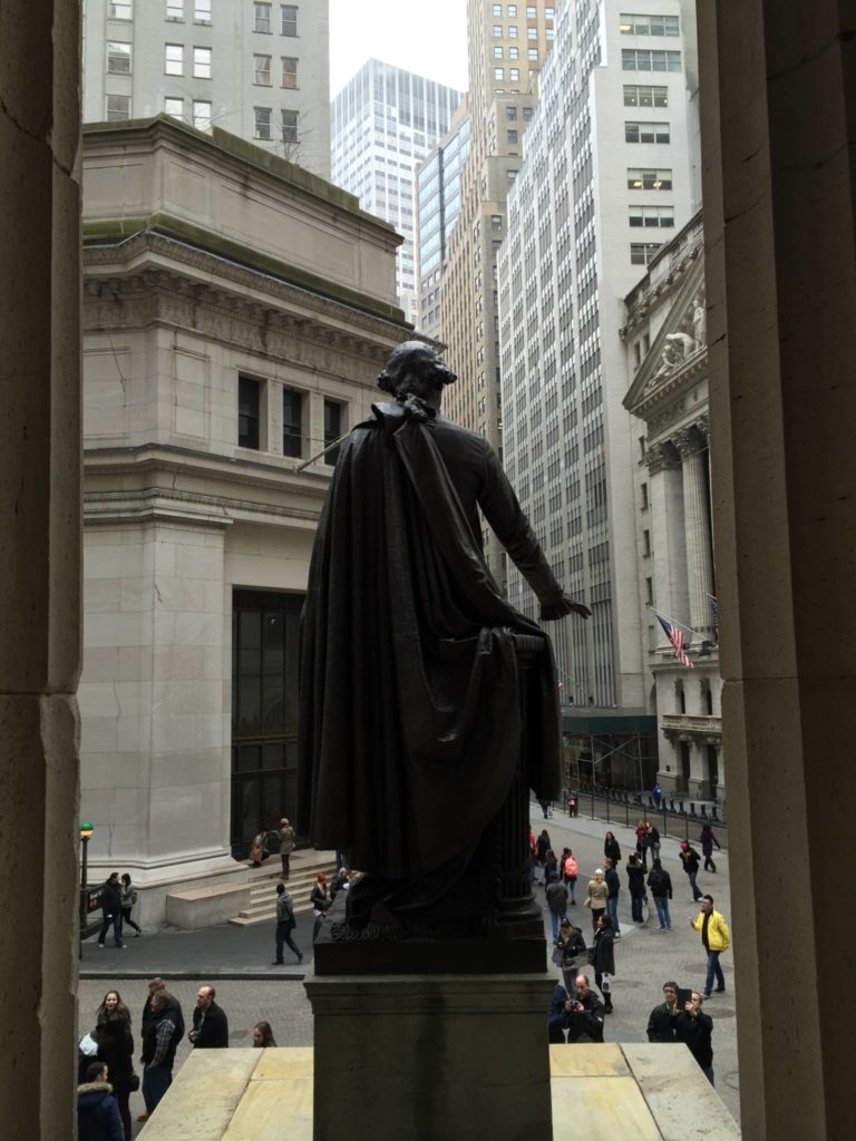 Unusual New York: Views of Wall Street from the Federal Hall National Monument