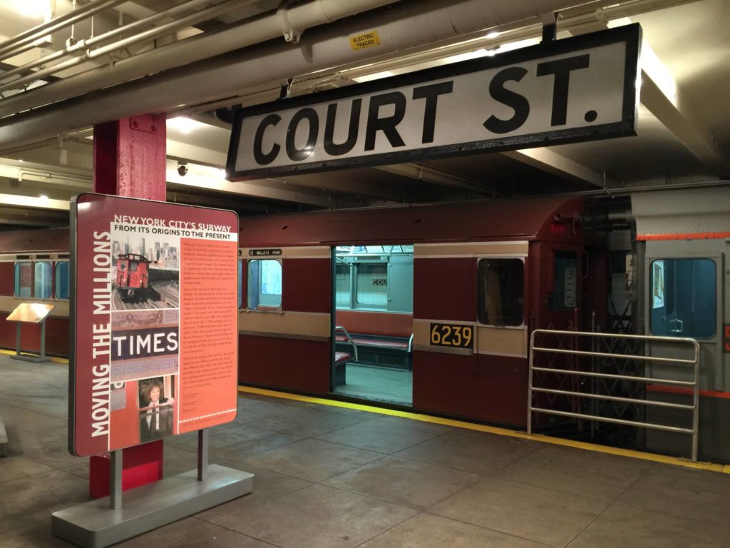 New York Transit Museum, the lower story with the cars