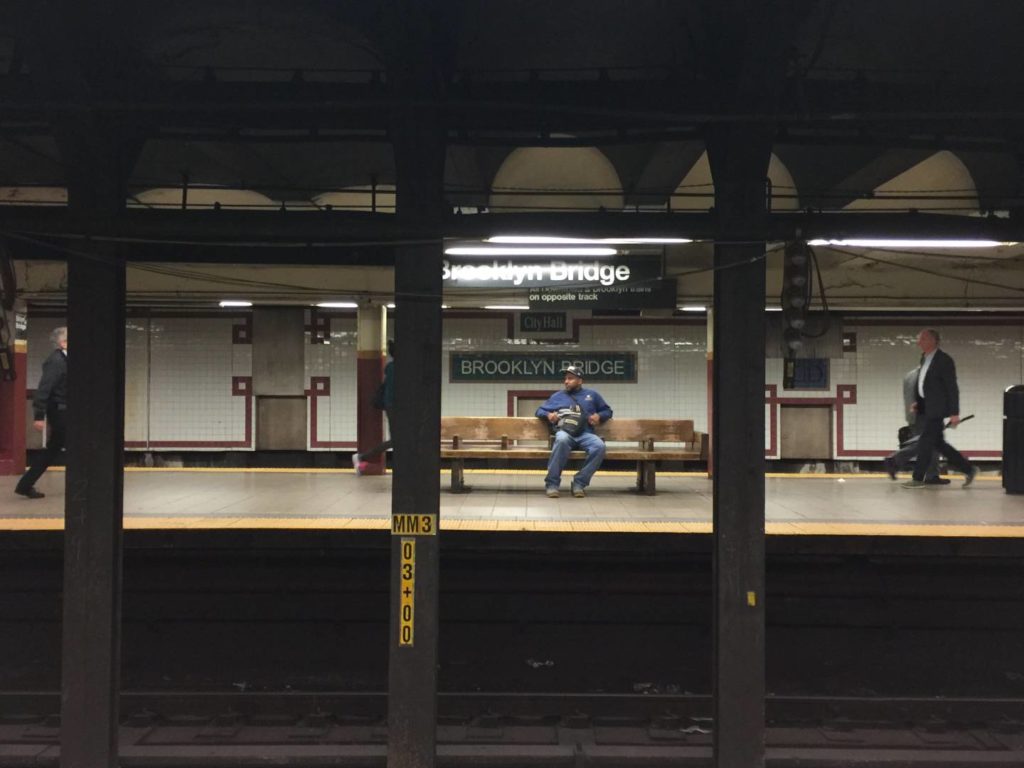 New York subway, moments