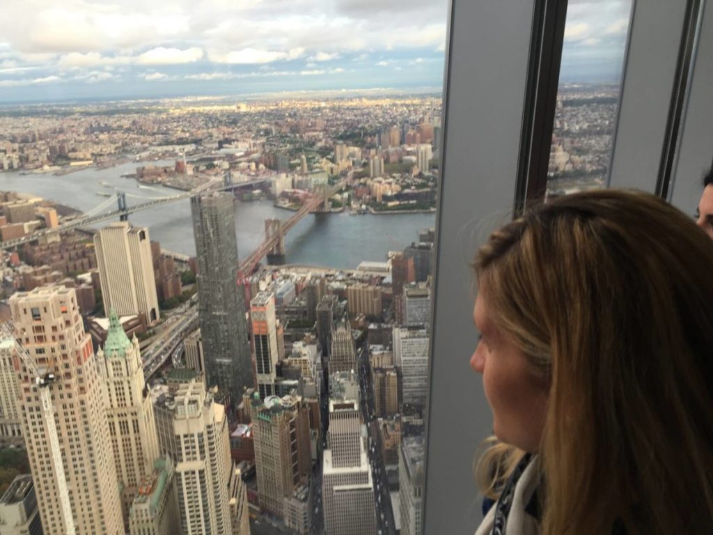 What to see in New York: One World Observatory, view of Manhattan and the Brooklyn Bridge