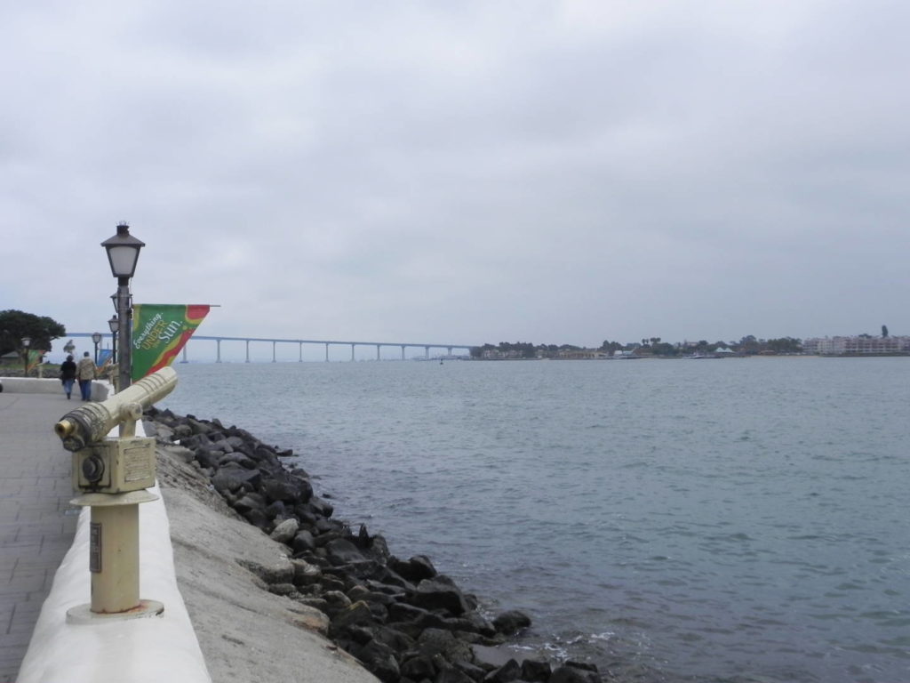 San Diego, la baia vista dal Seaport Village