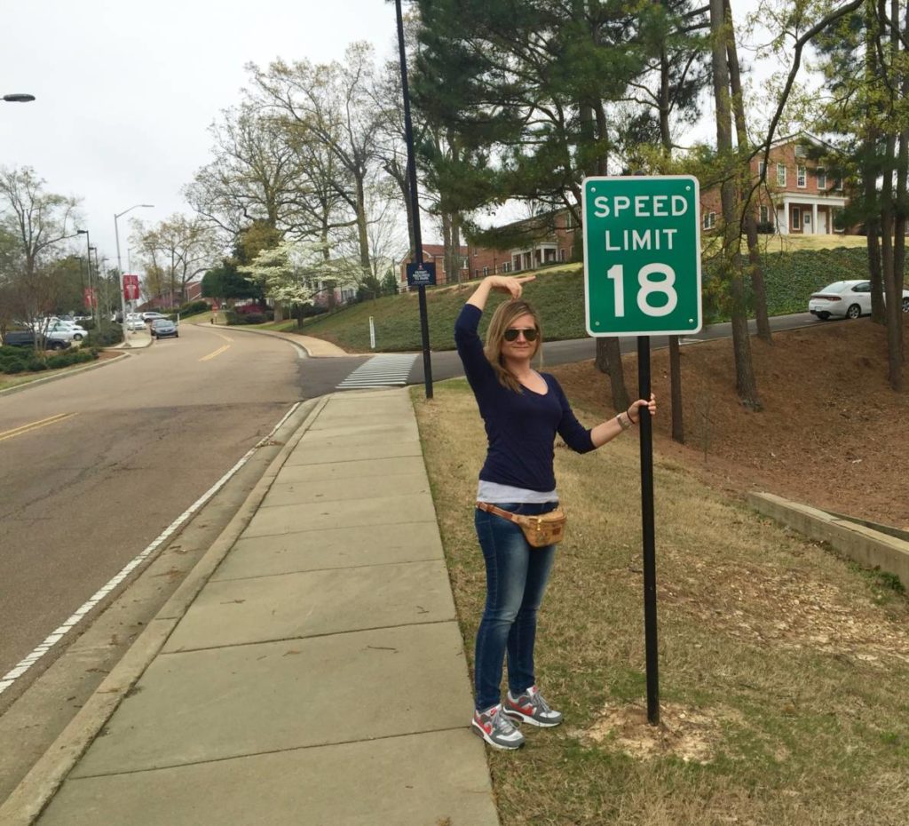 18miles speed limit in honor to the jersey number of the quarterback Archie Manning III