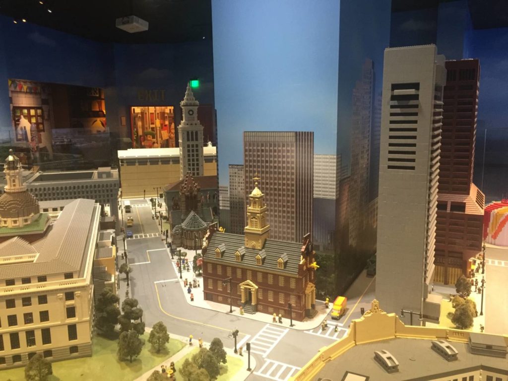 Boston downtown seen from Legoland