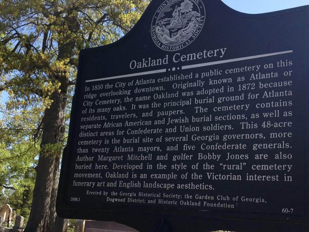Oakland Cemetery, informazioni storiche