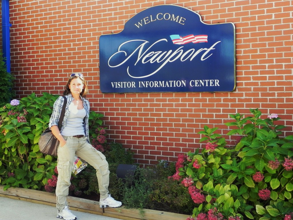 L'arrivo al Visitor Center di Newport