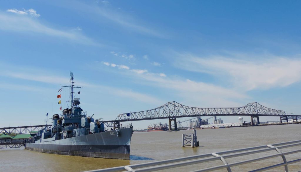 Visit Baton Rouge: the USS Kidd and the Mississippi River