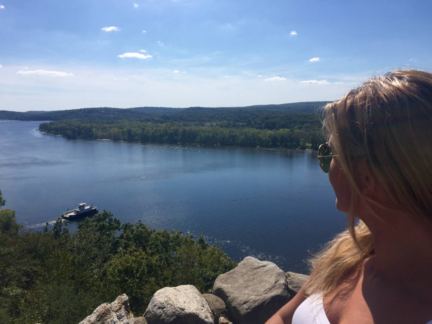 New England road trip, view over the Connecticut River