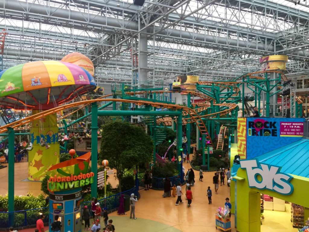 Mall of America, il parco giochi coperto del Nickelodeon Universe