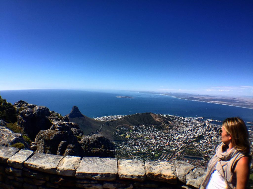 Vista su Cape Town dalla Table Mountain