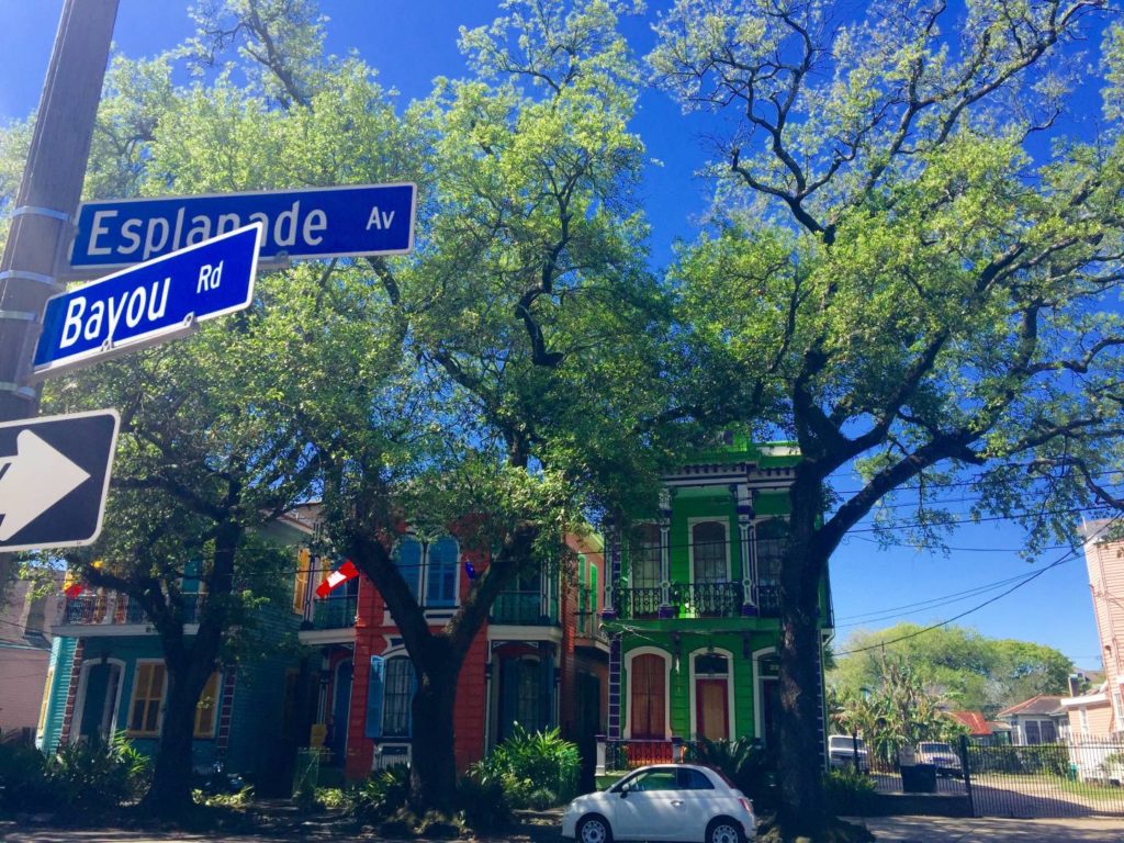 USA on the Road: New Orleans, across Esplanade Ave to City Park