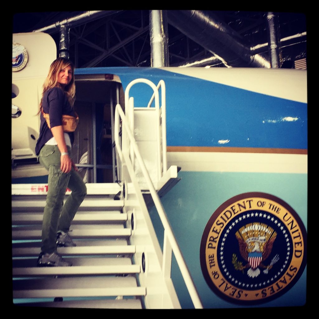 A bordo dell'Air Force One di JFK, Dayton, Ohio