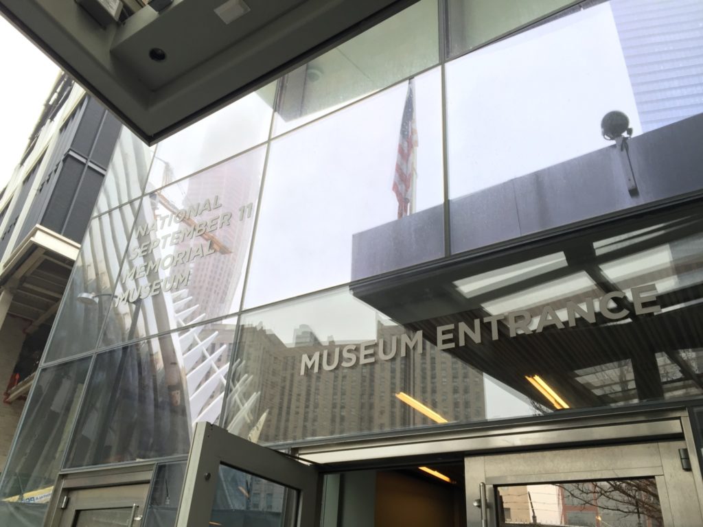 National September 11 Memorial Museum, the entrance