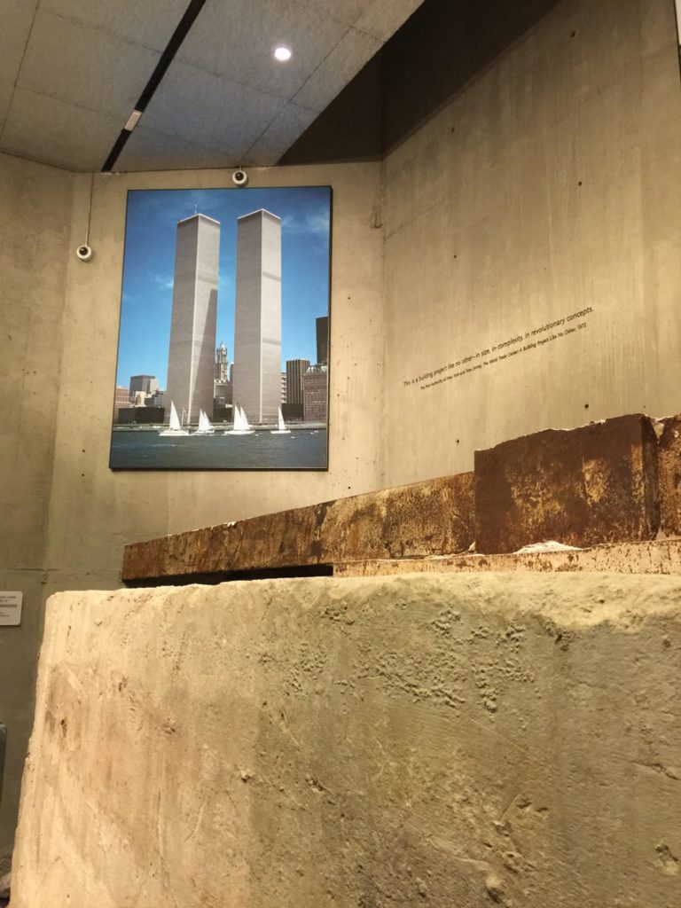 Into the foundations of the South Tower