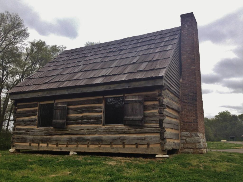 La vecchia casa di tronchi del presidente Jackson