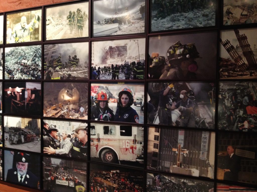 9/11, a wall of photos